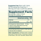 Supplement facts label for a product with serving size, servings per container, and ingredient list.; Flavor: Citrus;