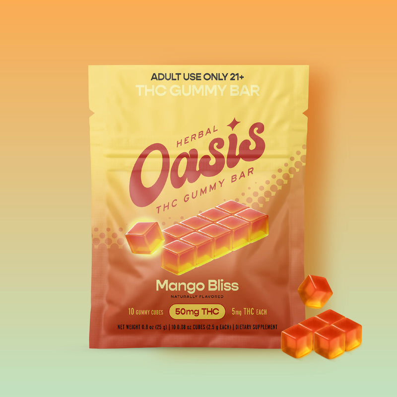 THC Gummy Bars - Mango Bliss
