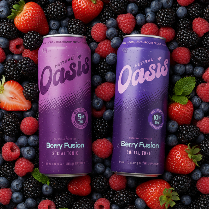 Berry Fusion 5mg THC Drink | Herbal Oasis Berry Fusion 5mg THC Drink | Herbal Oasis